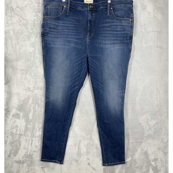 Madewell Denim - Madewell Curvy High Rise‎ Skinny Womens Plus Size Blue Jeans Size 37 (14W)